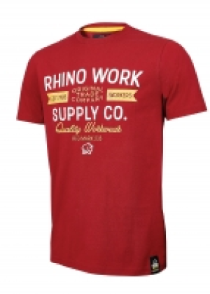 Rhino Workwear T-shirt Red Large £9.99