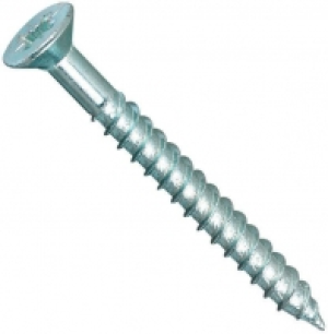 Wickes Twin Thread Screws No.12x76mm Pack 10