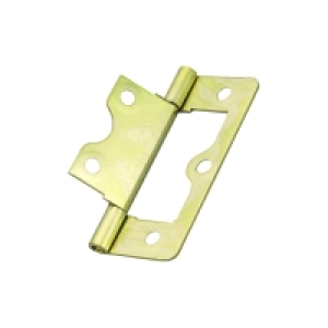 Wickes Flush Hinge Brass Plated 38mm 2 Pack £1.86