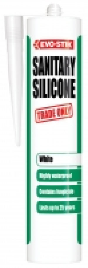 EVO-STIK Trade Only Sanitary Silicone - white &pound;3.99