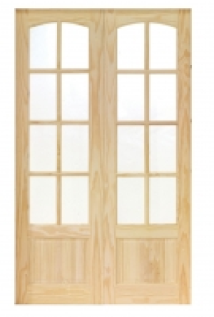 Wickes Newland Internal French Doors Pine Glazed 8 Lite 1981 £149.00
