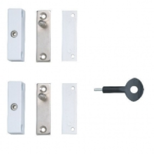 Yale P-2P118-WE-2 Automatic Window Lock Pack 2 White