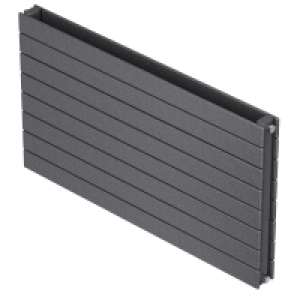 QRL Slieve Horizontal 578x1400 Gun Metal Radiator