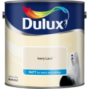 Dulux Matt Emulsion Paint Ivory Lace 2.5L £14.00