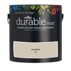 Wilko Durable Matt Emulsion Paint Coastline 2.5L £15.00