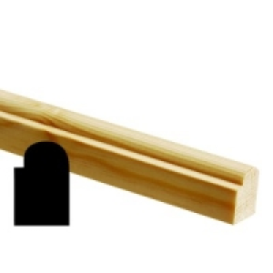 Wickes Pine Staff Glass Bead FB362 15x21x2400mm £4.69