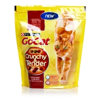 Wilko  Go-Cat Dry Cat Food Crunchy and Tender Beef and Chicken 375g