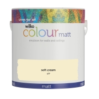Wilko  Wilko Matt Emulsion Paint Soft Cream 2.5L