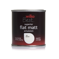 Wilko  Wilko Flat Matt Emulsion Paint Tester Pot Abode 125ml