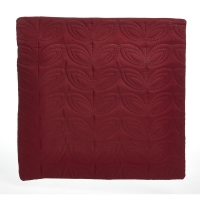 Wilko  Wilko Embellished Leaf Cushion Covers Red Pair 43 x 43cm