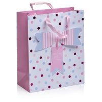 Wilko  Wilko Medium Gift Bag Pink and Blue