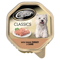 Wilko  Cesar Dog Food Turkey Tray 150g