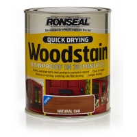 Wilko  Ronseal Quick Drying Satin Woodstain Natural Oak 750ml