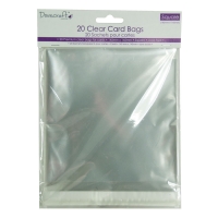Wilko  Dovecraft Clear Card Bags Square 20pk 145 x 145mm