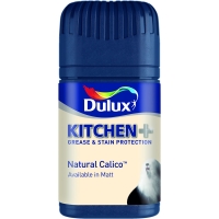 Wilko  Dulux Kitchen+ Matt Emulsion Paint Tester Pot Natural Calico