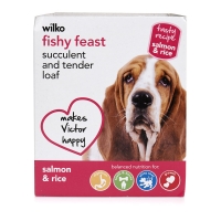 Wilko  Wilko Dog Food Salmon and Rice Tray for Adult Dogs 395g