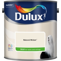 Wilko  Dulux Silk Emulsion Paint Natural Wicker 2.5L