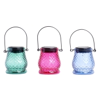 Wilko  Wilko Solar Lantern Coloured Glass Jar