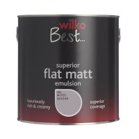 Wilko  Wilko Flat Matt Emulsion Paint Muted Heather 2.5L