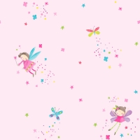 Wilko  Arthouse Wallpaper Fairy Dust Pink