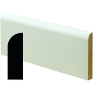 Wickes Pre Primed MDF Large Round Architrave 14x44x2400mm Pa