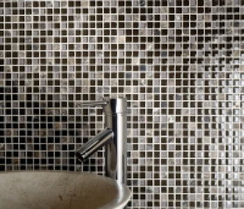 Wickes Brown Glass Emperador Mix Mosaic Tile 300 x 300mm