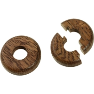 Wickes Real Wood Pipe Surrounds Dark Wood Effect 2 Pack