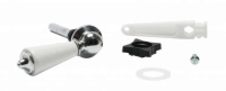 Euroflo By Fluidmaster Cistern Lever White Ceramic and Chrom
