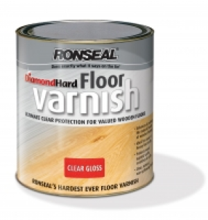 Ronseal Diamond Hard Floor Varnish Clear Satin 2.5L