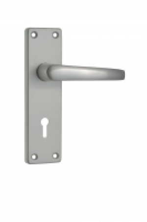 Wickes Contract Lock Handle Satin Aluminium