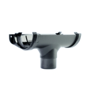 Wickes Black Cast Iron Effect Gutter Running Outlet £8.99