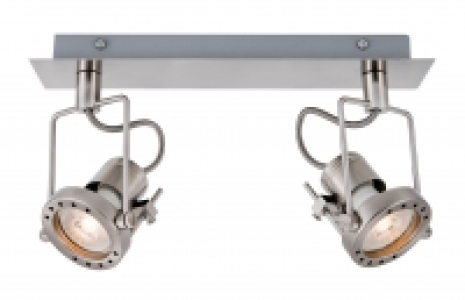 Wickes Studio LED 2 Bar Spotlight Brushed Chrome