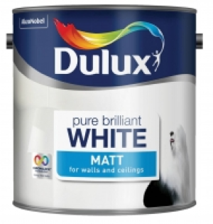 Dulux Matt Emulsion Pure Brilliant White 2.5L £15.99