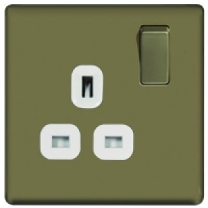 Wickes 13A Switched Socket 1 Gang Pearl Nickel Screwless Fla £12.49