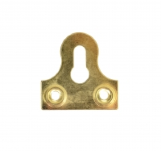 Wickes Glass Plate Slotted Brass 33mm 10 Pack