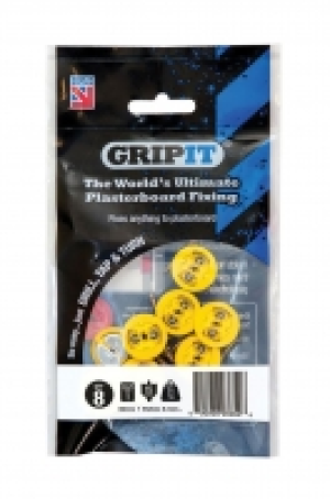 GripIt 15mm Plasterboard Fixing 4 x 25mm Pack of 8