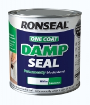 Ronseal One Coat Damp Seal Basecoat White 2.5L