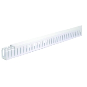 Wickes Self Adhesive Slotted Trunking White 28x38x2m