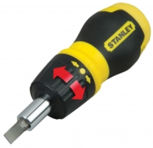Stanley Stubby Ratchet Multi-bit Screwdriver &pound;6.99
