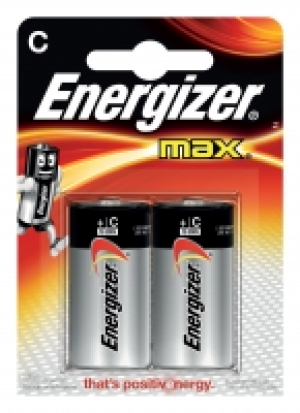Energizer Max Alkaline Batteries C 2 Pack £3.99