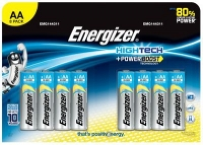Energizer High Tech Powerboost Batteries AA 8 Pack £3.99