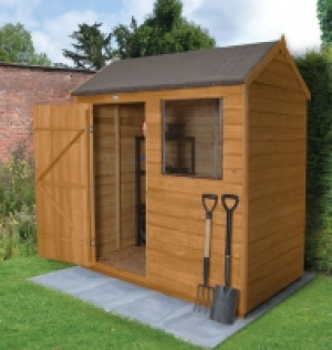 Wickes Overlap Dip Treated Reverse Apex Shed 6x4 £205.19