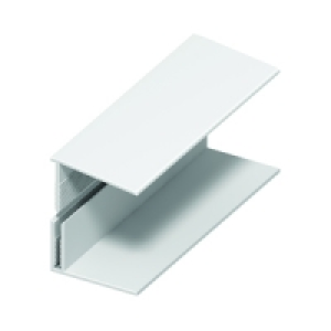 Wickes PVCu White Top/Vertical Edge Cladding Trim 2500mm
