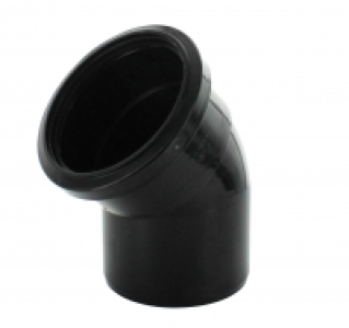 Wickes 110mm Black Soil Pipe 135 Deg Bend £8.99