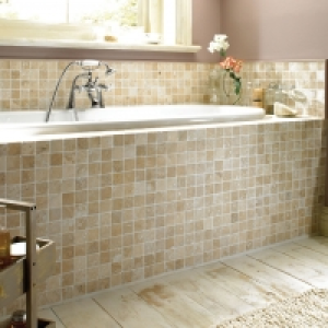 Wickes Tumbled Travertine Mosaic Tile 305 x 305mm &pound;21.46