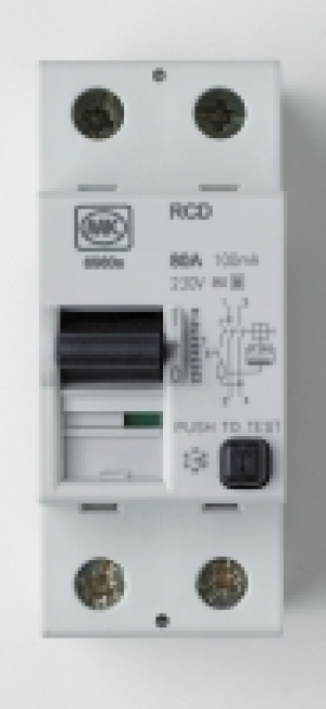 MK RCD Dp Two Module 80A 100mA Trip £62.99
