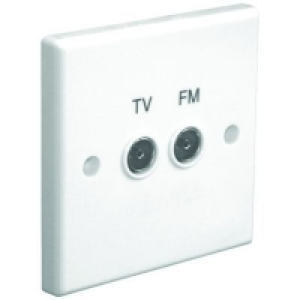 Wickes UHF/VHF Diplexed Coaxial Flush Outlet £4.98