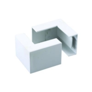 Wickes Mini Trunking Outside Angle White 38x16mm 2 Pack
