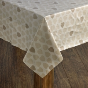 Wilko PVC Tablecloth Hearts Design 132 x 178cm £5.00