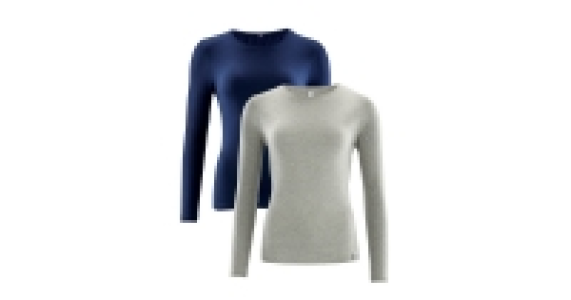 Ladies Long Sleeve T-Shirt 2-Pack £4.99